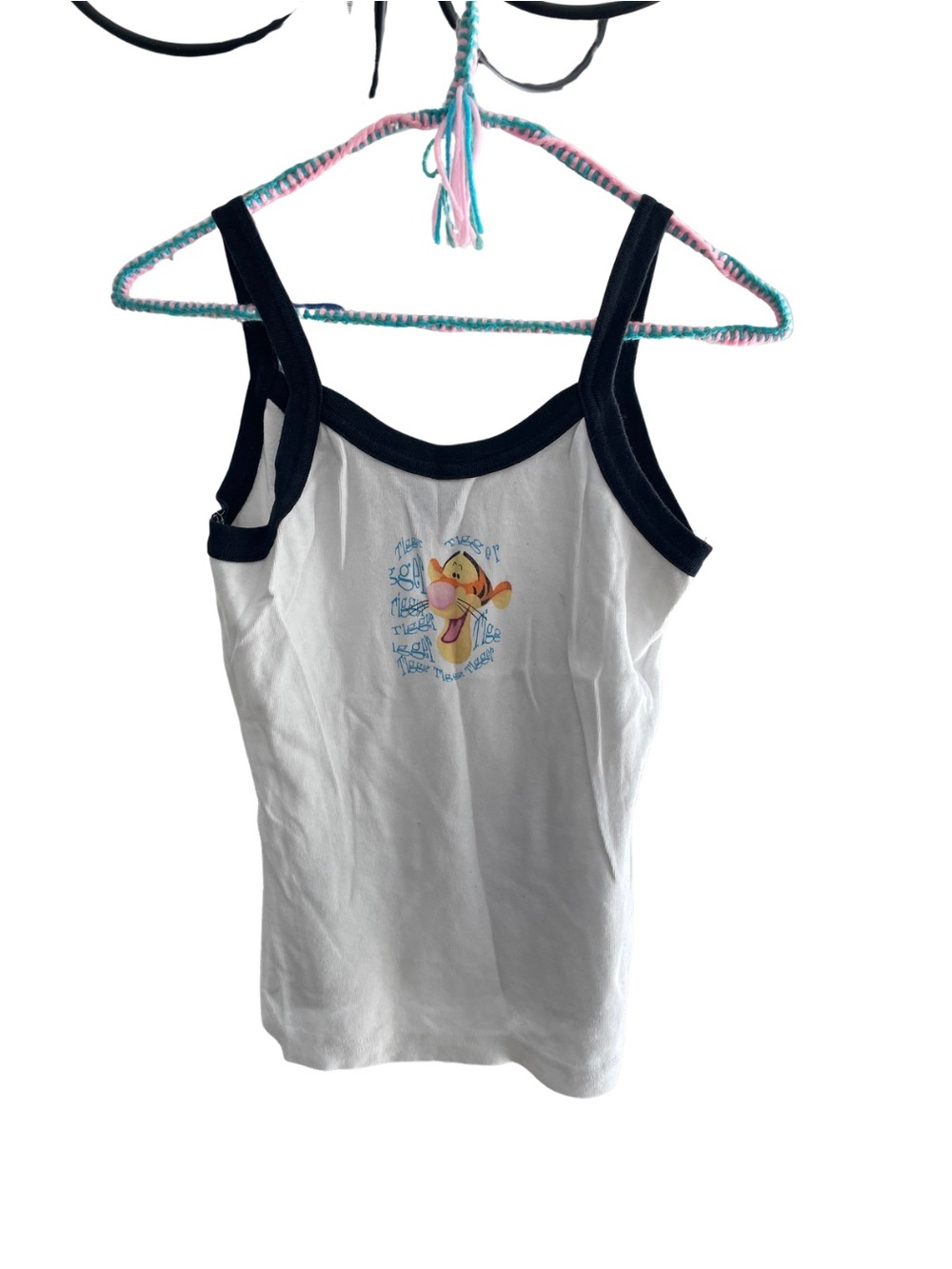 Disney Vintage POOH Tigger Tank Top with Black Accents